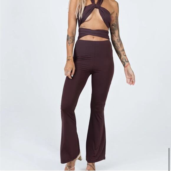 Copied - Princess Polly Amalia Jumpsuit Brown Size US 6 - Picture 3 of 14